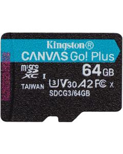 Otros sdcg3/64gbsp Kingston Sdcg3 64gbsp Memoria 64gb Microsdxc Canvas Go Plus A2 U3 V30 Sin Adp