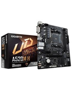 Gigabyte a520mhh Tarjeta Madre A520m H Amd Am4 Matx Ddr4 Hdmi Dvi Ps2