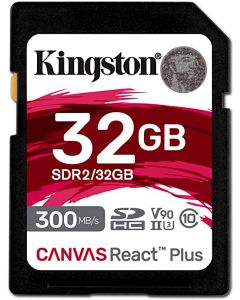 Otros SDR2/32GB kingston sdr2 32gb sdhc 32gbcanvasreact plus uhs-ii300r u3v90full hd4k-8k