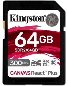 Otros SDR2/64GB kingston sdr2 64gb sdhc 64gbcanvasreact plus uhs-ii300r u3v90full hd4k-8k