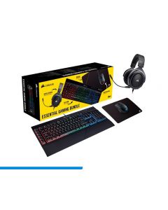 Corsair ch-9206215-na Essential Bundle Hs50 K 55rgb Harpoonrgb Mm100 Ch-9206215-n