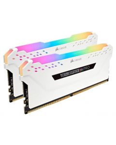 Corsair cmw16gx4m2c3000c15w Ram Vengeance Pro 16g Dimm Ddr4-3000 Mhz Rgb (2x8g) Blanc