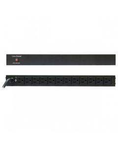 Cyberpower PDU15B12R pdu rack 1ur  120vac 12 contactos nema 5-15r protección 15a