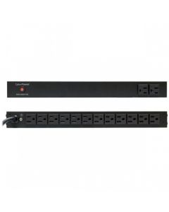 Cyberpower PDU15B2F12R pdu rack 1ur  120 vca 14 contactos nema 5-15r proteccion 15a ul