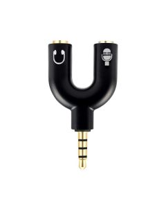 Brobotix 181802-2 Adaptador Stereo  Y A 3.5 Dual Hembra Negro