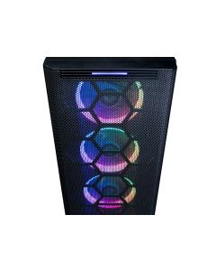Acteck br-931298 Gabinete Gamer Miniatx 3 Vent A Rgb 2usb 3.0 Panel Cristal Temp