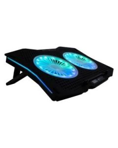 Balam Rush br-931304 Base Enfriadora Gamer Para Lapt Op 11-17  Rgb 2vent Silencio Negr