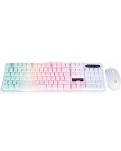 Balam Rush BR-932752 kitgamer teclado mem brana led mouse 3600 blanco