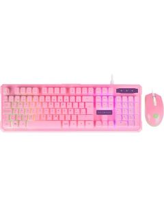Balam Rush BR-932769 kit gamer teclado me mbrana led mouse 3600 rosa