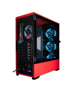 Balam Rush br-932257 Gabinete Gaming Yeyian - Torre, Gabinete, Negro, Rojo