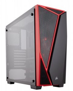 Corsair cc-9011117-ww Gabinete Spec-04 - Midi-tower, Pc, Acero, Atx, Micro-atx, Mini-itx, Negro, Rojo