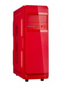 Evotec 3002c Gabinete  Minitower Microatx Rojo 600 W