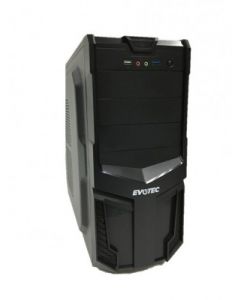 Evotec 3001f Gabinete  Microatx Torre Negro 600 W