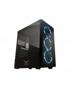 Naceb Technology na-0602 Gabinete Gaming Hydra Crystal Case - Full Atx, Negro