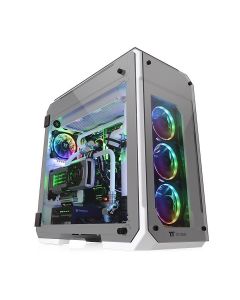 Thermaltake CA-1I7-00F6WN-00 gabinete gaming view 71 tempered glass snow edition - midi-tower  pc atx micro-atx mini-itx color blanco