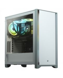 Corsair cc-9011199-ww Gabinete (cc-9011199-ww) 4000d Panel Solidfront Blanco Cristal Templa Med-torre Sin Fuen