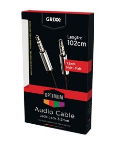 Otros GROSCAAUDIOJJ01 grixx cable audio jack-jack 35mm metal