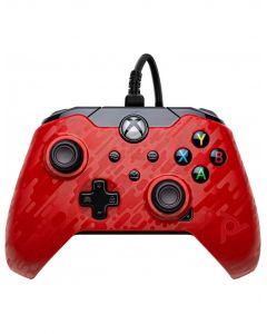 Microsoft 049-012-NA-CMRD pdp wired ctrl for xbox series x red camo