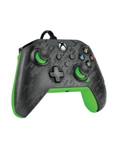 Xbox 049-012-CMGG wired controler neon carbon