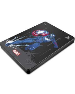 Seagate stgd2000107 Dd Externo Game Drive Para Ps4 2tb 2.5 Gris Usb 3.0 Edicion Limitada De Marvel Avengers Cap