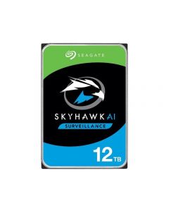 Seagate ST12000VE001 dd interno skyhawk surveillance ai 3.5 12tb sata3 6gb s 7200rpm 256mb 24x7 p nvr 16 bahias 1-64 cam