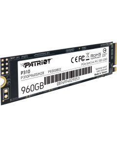 Patriot P310P960GM28 unidad de estado solido ssd p310 nvme m.2 2280 960gb pcie gen 3 x4 lect.2100 escrit.1800mb s pc laptop