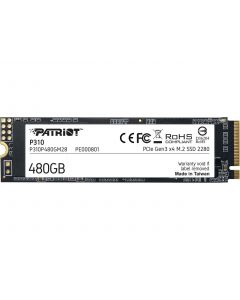 Patriot P310P480GM28 unidad de estado solido ssd p310 nvme m.2 2280 480gb pcie gen 3 x4 lect.1700 escrit.1500mb s pc laptop