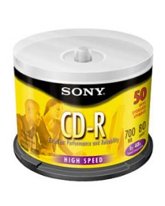Sony 50cdq80 Cd-r 700mb 50pieza(s) Cd En Blanco