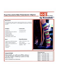 Kronaline ke020 Papel Recubierto Mate P Inkjet N2 91cm X 30 Mt