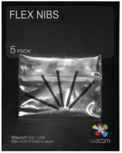 Wacom ack20004 Flex Pen Nibs For Intuos4 - Punta De Bolígrafo Digital (paquete 5) Para Large Medium Small Wireless X-large