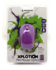 Acteck wkmi-303 Wkmi303 Mouse Mini Mi300 Morado Usb
