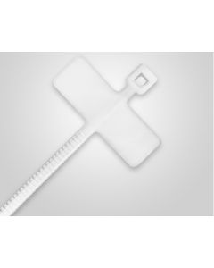 Enson ENS-CHM100 cincho de nylon etiquetable 2.5 x 100mm longitud fuerza tensión hasta 8 kgs