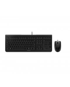 Cherry JD-0800EU-2 dc2000 usb keyboard and mouse combo black 104 plus 4 key us intl layout 3 button symmetrical optical with 1200 dpi