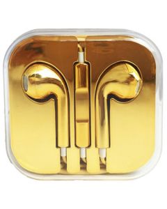 Brobotix 611234 Oem Audifono Aislador De Ruido Para Iphone Metal Gold