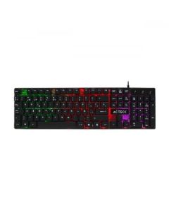 Acteck ac-929615 Teclado Acteck-x Alambrico Aurean Modelo X100 Usb Led 3 Colores Color Negro