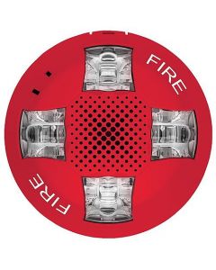 Kidde EGCAVRF f_EGCAVRF - sirena estroboscópica de techo / 15-115 dc roja logo fire