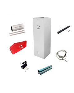 Came KIT-G3750W kit de barrera g 3750 4m con iluminacion led incluye: acero galvanizado mastil semi tubular resorte equilibrio y refuerzo ademas tira fuente bandas reflejantes (KIT-G3750W)