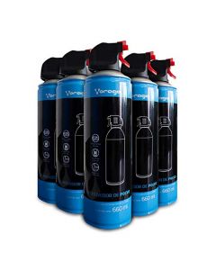 Vorago KIT5-CLN-300 kit 5 pzas aire removedor de polvo 660ml ecologico