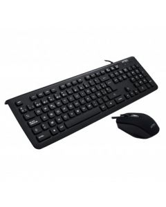 Acteck ac-922838 Kit Teclado Y Mouse Kt400 - Estándar, Negro, 10 M, 1000 1600 Dpi