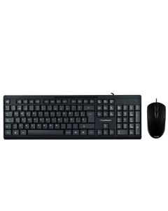 Acteck ac-928984 Kit De Teclado Y Mouse - Estándar, 105 Teclas, Negro
