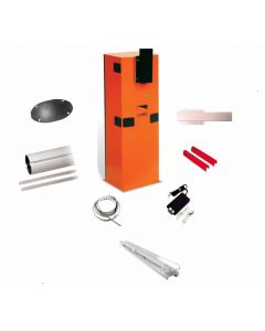 Came KIT G 4010 de barrera g4010 4m con iuminación led incluye: acero galvanizado mastil tubular soporte perfil cubre ranuras tapon y refuerzo ademas tira leds fuente (kit 4010)