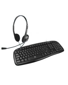 Perfect Choice PC-989677 kit teclado - mouse y diadema choice, español, negro