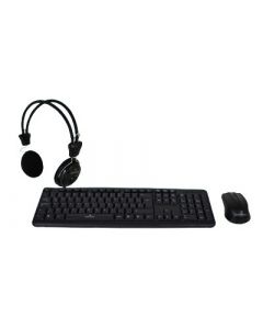 Perfect Choice PC-989684 kit teclado - mouse y diadema choice, español, negro