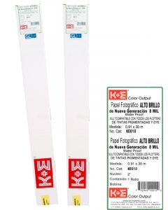 Kronaline ke010 Papel Fotografico Alto Brillo N2 0.91 X 30