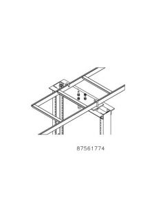 Hoffman lrrmpblk18 L Rack Mting Plate 18"