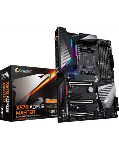 Gigabyte x570 aorus master Mb Amd S-am4 3ra Gen 4xddr4 3200 Pcie 4.0 4xusb 3.2 2x M.2 Wifi Bluetooth Atx Gama Alta Gamer Rgb