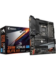 Gigabyte Z590 AORUS ELITE AX mb intel s-1200 11gen 4xddr4 2933mhz pcie 4.0 dp 3xusb 3.2 usb-c m.2 wifi bluetoth atx gama alta gamer