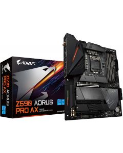 Gigabyte Z590 AORUS PRO AX mb intel s-1200 11gen 4xddr4 2933mhz pcie 4.0 dp 4xusb 3.2 usb-c m.2 wifi bluetoth atx gama alta gamer