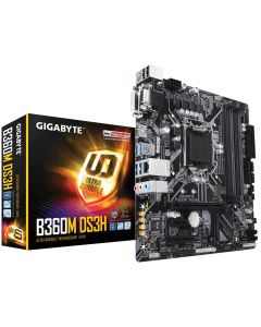Gigabyte b360m ds3h Mb Intel S-1151 8a. Generacion 4xddr4 2666 Vga Dvi Hdmi 4xusb3.1 Micro Atx Pc