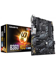 Gigabyte b360 hd3 Mb-931 Mb Intel S-1151 8a. Generacion 4xddr4 2666 Mhz Vga Dvi Hdmi 4xusb3.1  Atx Pc